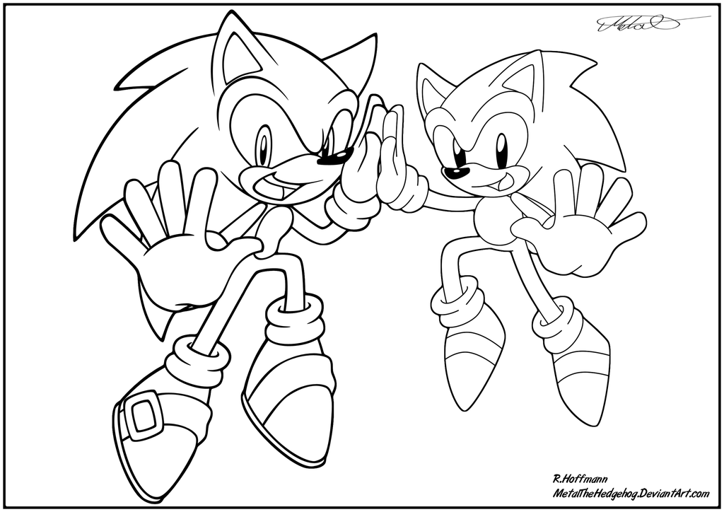 coloring page 6 - Shard the Metal Sonic by Xaolin26 on DeviantArt