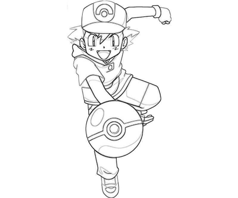 How to draw Ash from Pokemon anime  Sketchok easy drawing guides