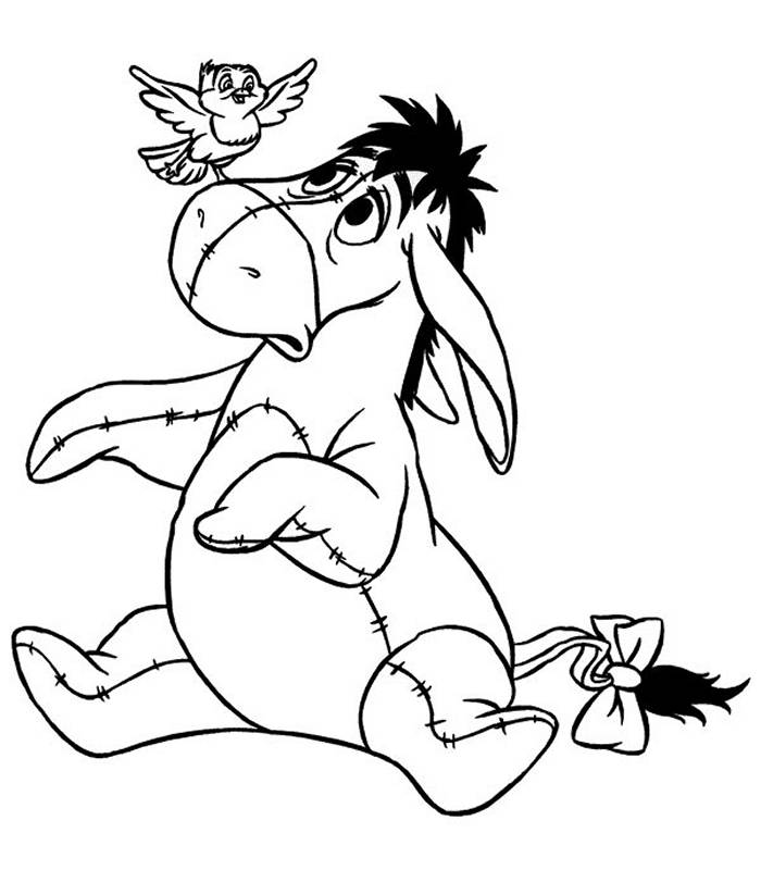 Coloring pages donkeys 