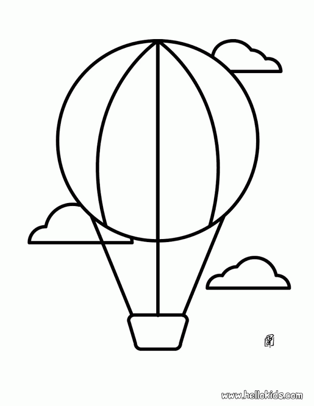 easy hot air balloon to draw Clip Art Library