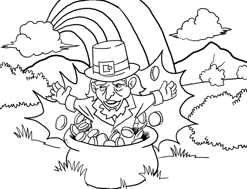 Leprechaun Coloring Pages, Tighten Relationship Between Kids