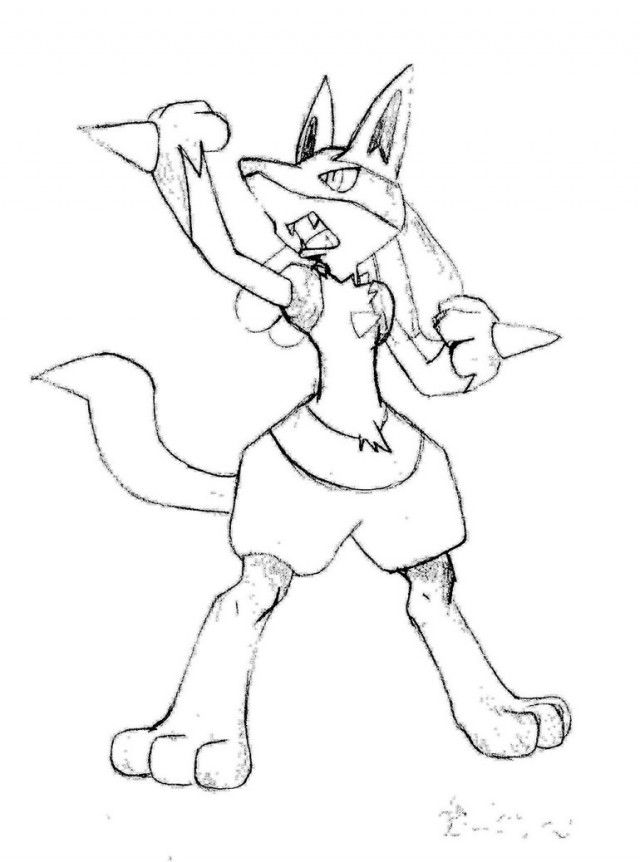 Free Lucario Coloring Pages, Download Free Lucario Coloring Pages png ...