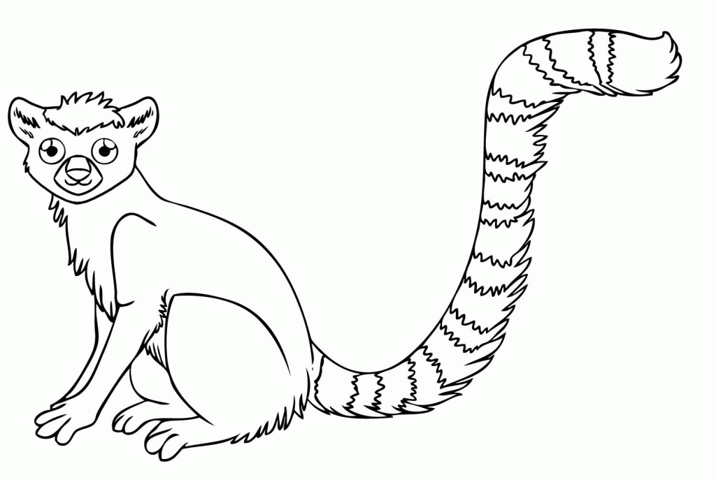 Funny: Spectacular Lemur Coloring Page Picture, ~ Coloring Sheets