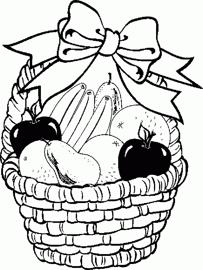 Basket Of Fruits Embroidery Design | EmbroideryDesigns.com