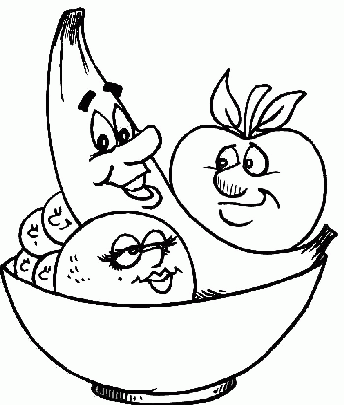 fruit basket drawing for kids easy  Clip Art Library