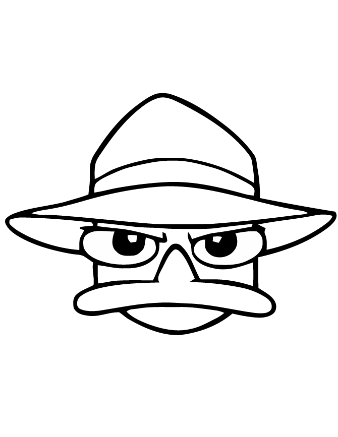 Agent P Coloring Pages Images  Pictures 