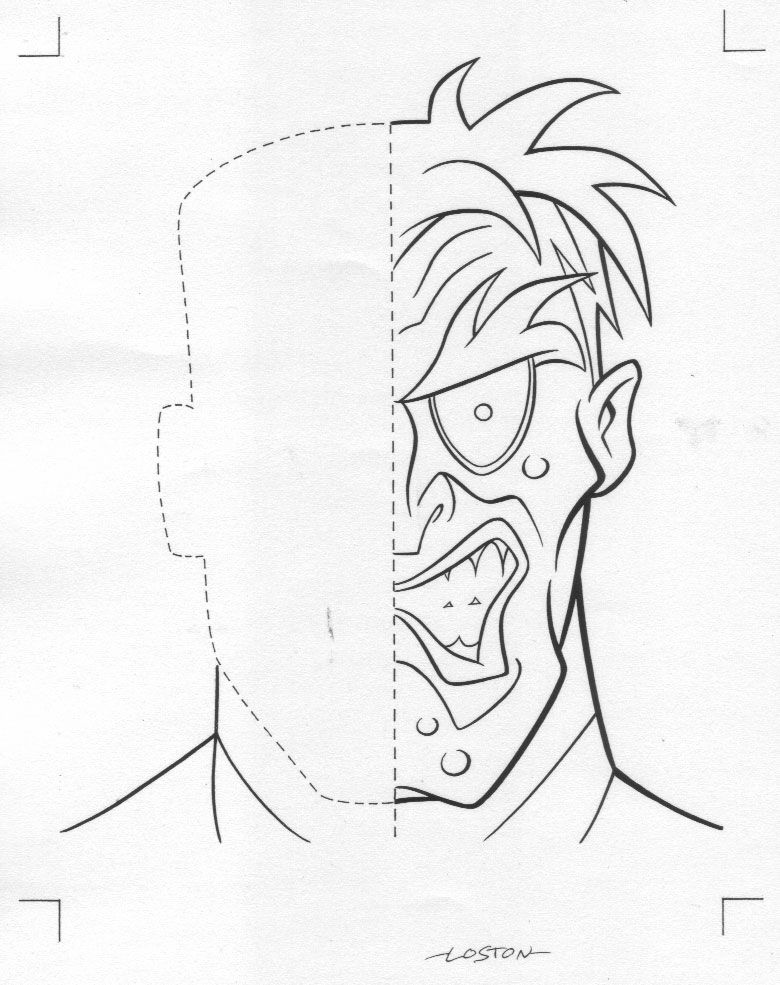 Harvey Dent Alias Double-Face, Drawing by Eza Line