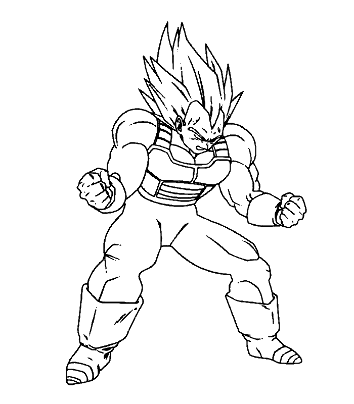 Desenhos de Dragon Ball Z Para Colorir e Imprimir - Pintar Grátis Online