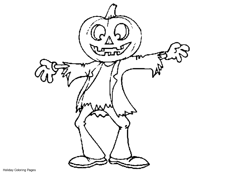 Scary Pumpkin Coloring Pages: A Spooky Addition to Your Halloween ...