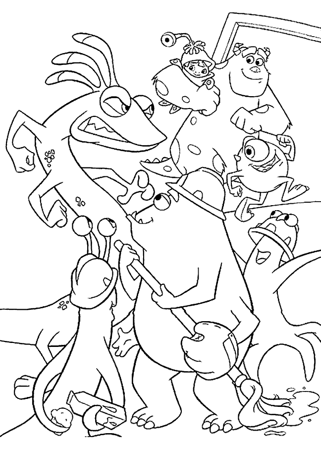 Kids Under 7: Monsters Coloring pages