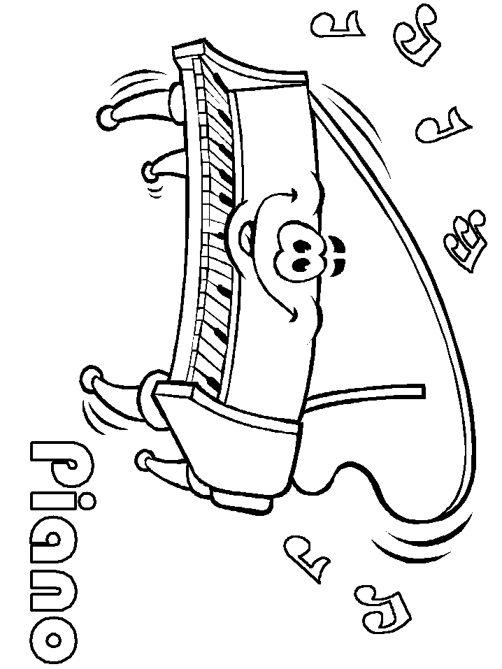 Free Music Coloring Pages  Sheets For Kids - Preschool Learning