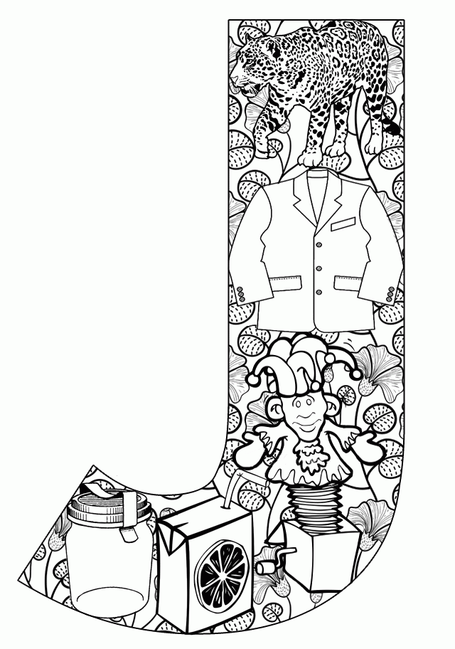 Free J Coloring Page Download Free J Coloring Page Png Images Free 