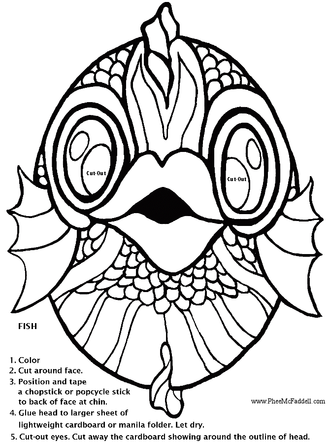 Fish Mask Template