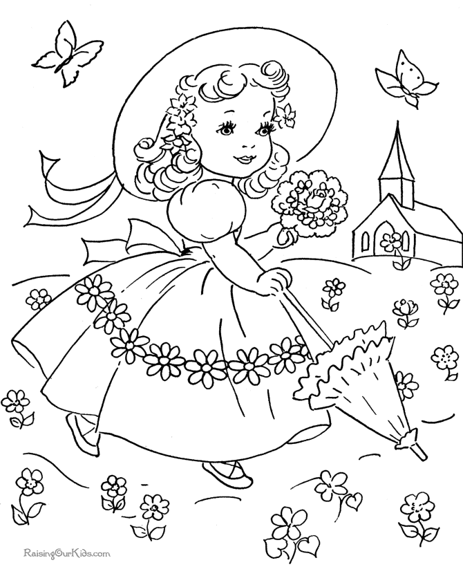 these printable halloween girl coloring book pages provide hours