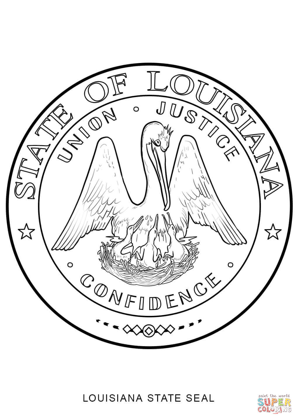 Louisiana Flag Coloring Page Coloring Pages