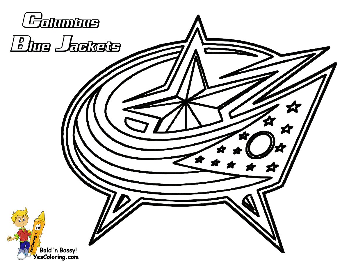 Colorado Avalanche Coloring Page - Funny Coloring Pages