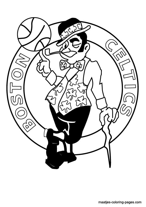 boston celtics logo black and white Clip Art Library