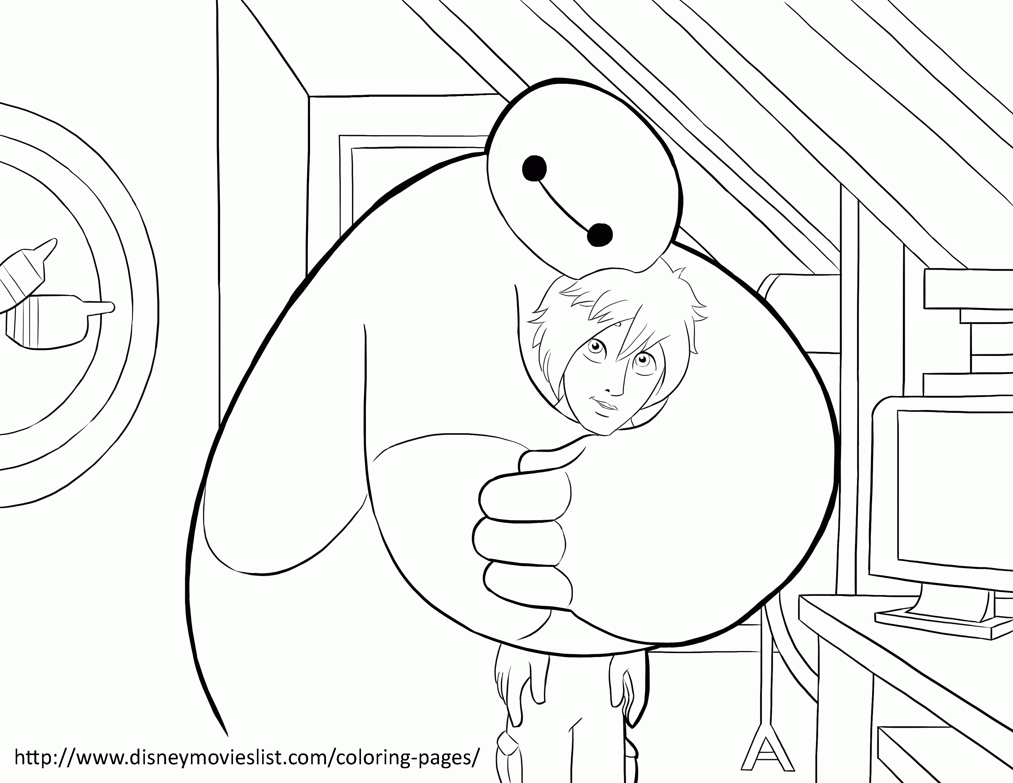 big hero coloring pages - Clip Art Library