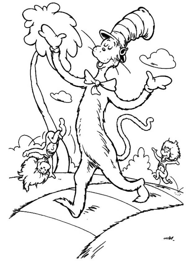 Coloring Pages For Kids Cat In The Hat Progress Kid