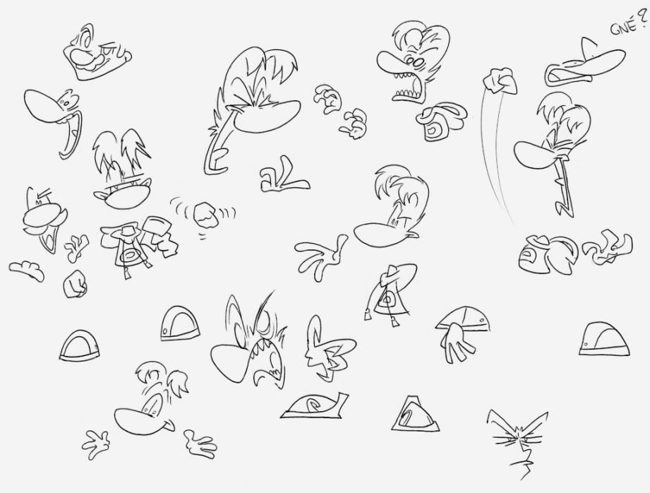 rayman coloring pages