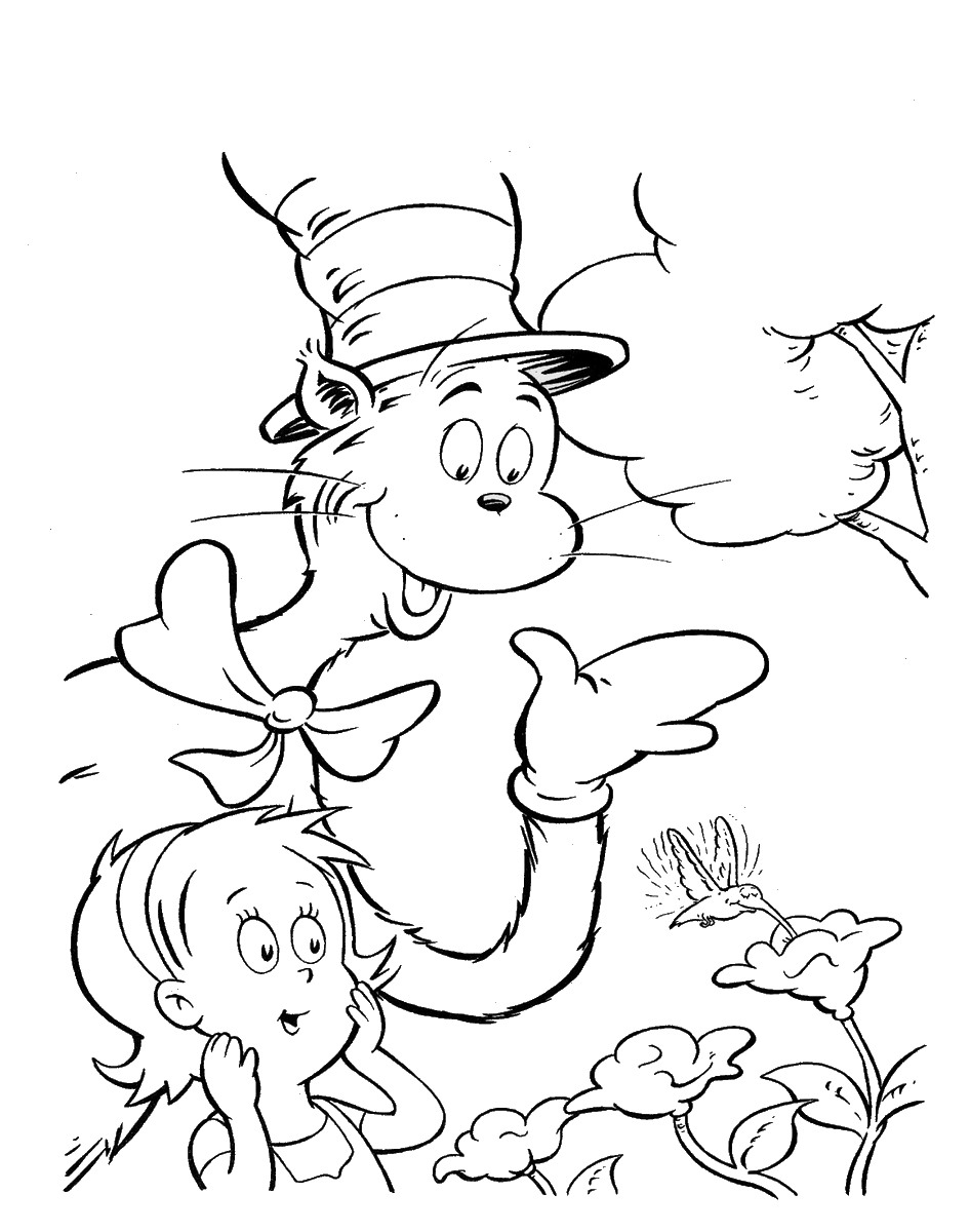 Dr Seuss Color Pages Clip Art Library