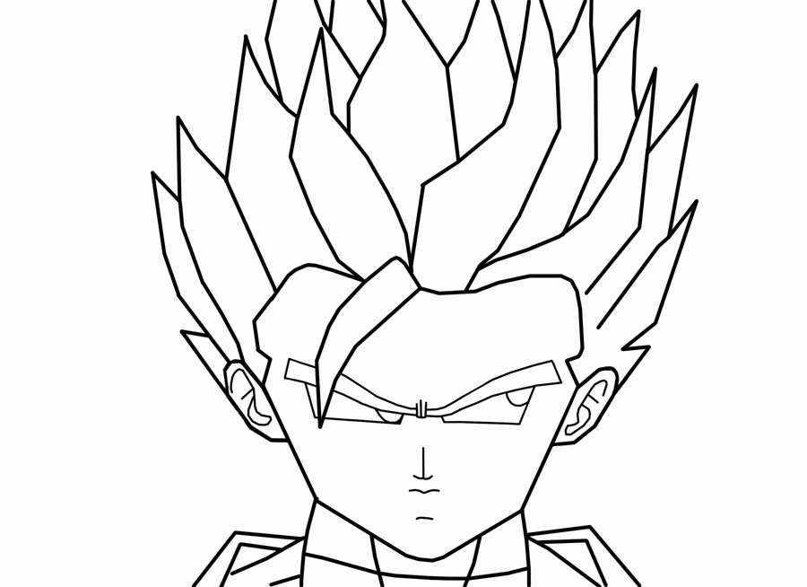 desenho goku super sayajin 3 - Clip Art Library