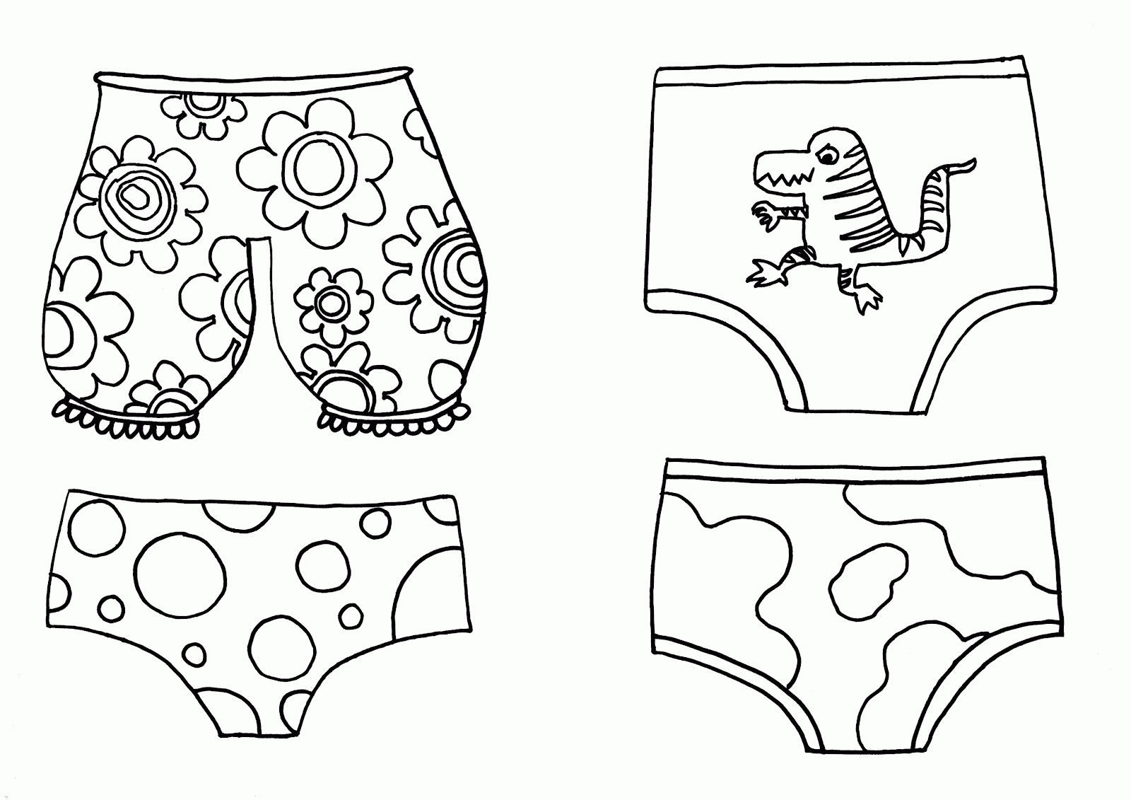 Aliens Love Underpants Colouring Pages Clip Art Library
