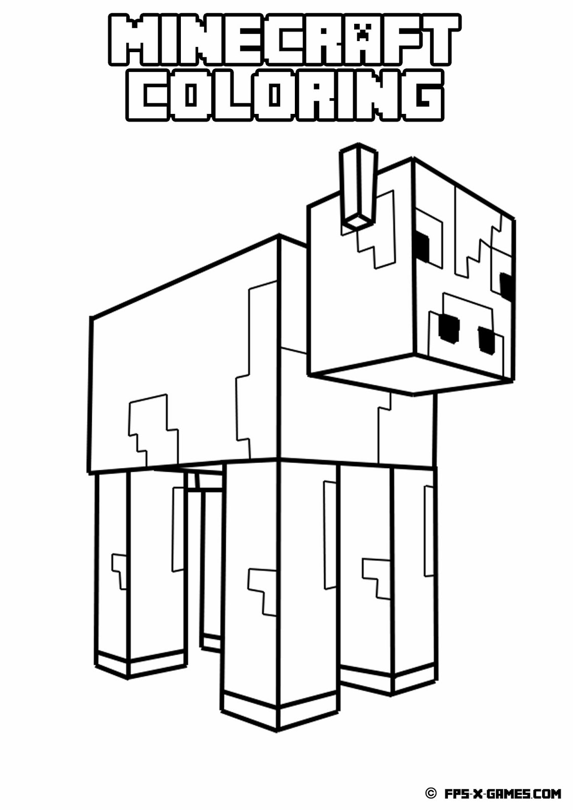 Printable Minecraft City Coloring Pages - Desenhos Para Colorir Minecraft  Transparent PNG - 500x667 - Free Download on NicePNG