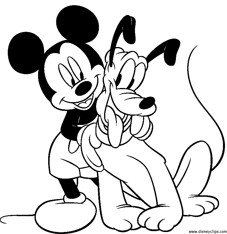 Free Coloring Pages Mickey Mouse And Friends - High Quality