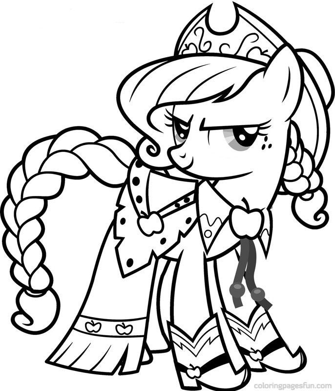 Applejack Coloring Pages | For The Kids! | Coloring