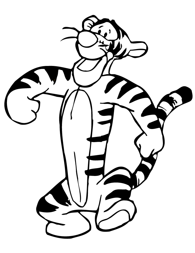 Free Printable Tigger Coloring Pages Hm Coloring Pages Clip Art Library