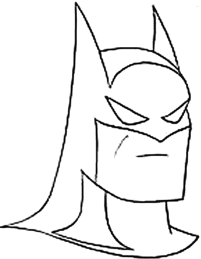 Batman Drawings For Kids  Batman Cartoon Drawing Face  Free Transparent  PNG Clipart Images Download
