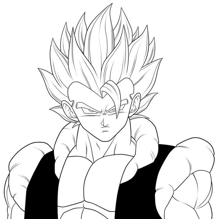 dragon ball z gogeta drawing