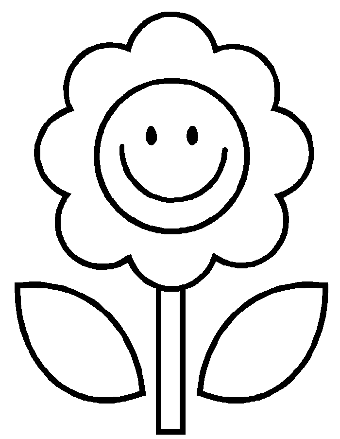 Simple Flower Coloring | Coloring Pages
