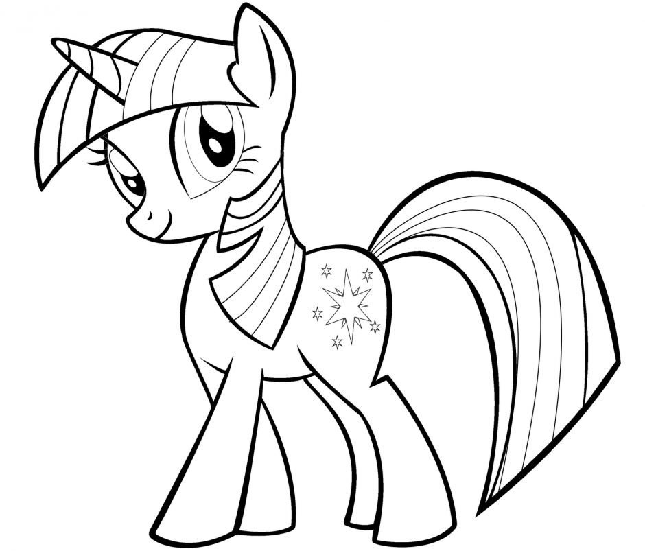 Twilight Sparkle from My Little Pony Coloring Page  Easy Drawing Guides