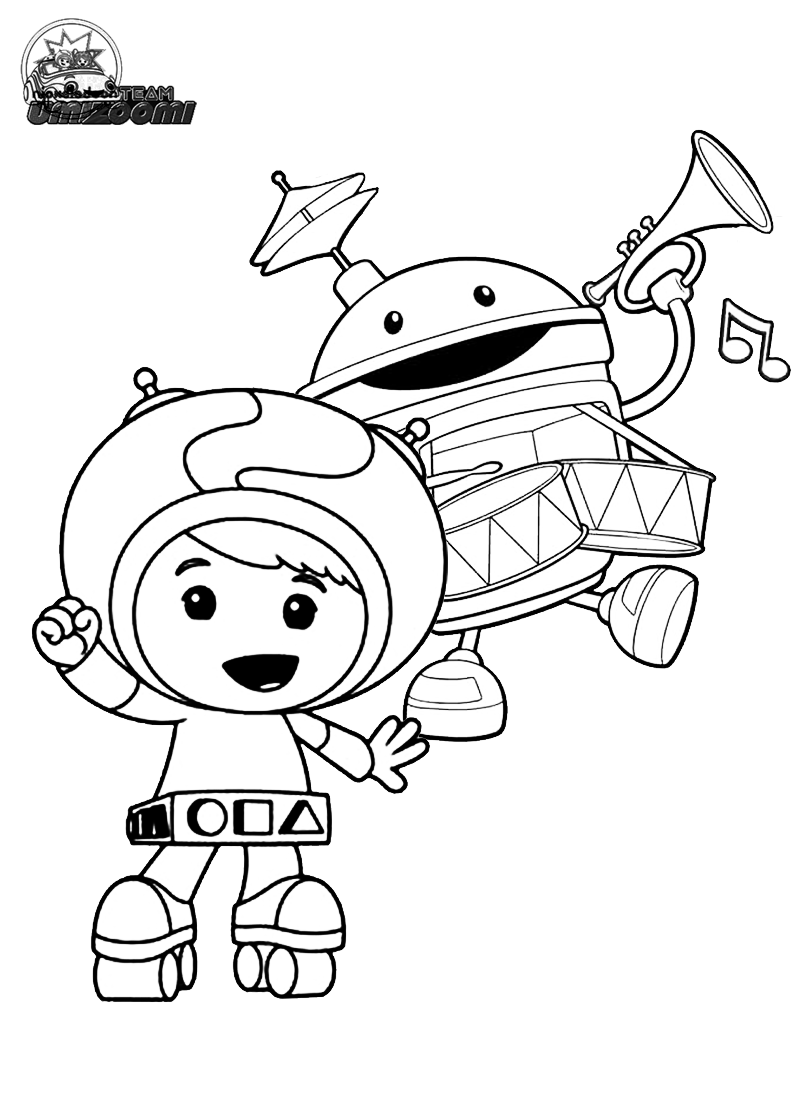 team umizoomi | Marty Line Art