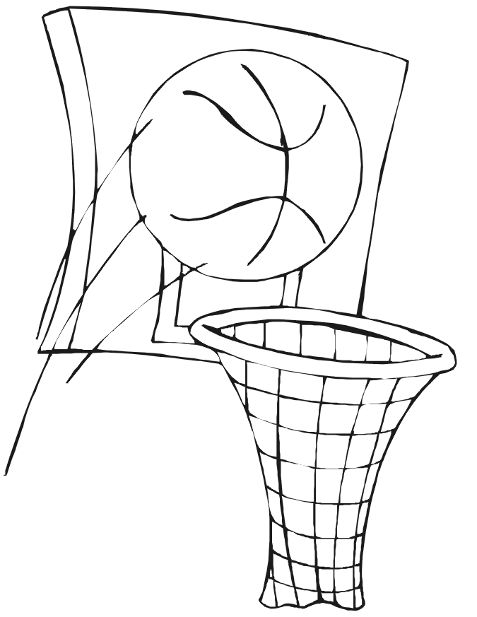 ring in basketball coloring - Clip Art Library