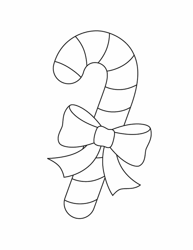 Candy cane | Free Printable Coloring Pages