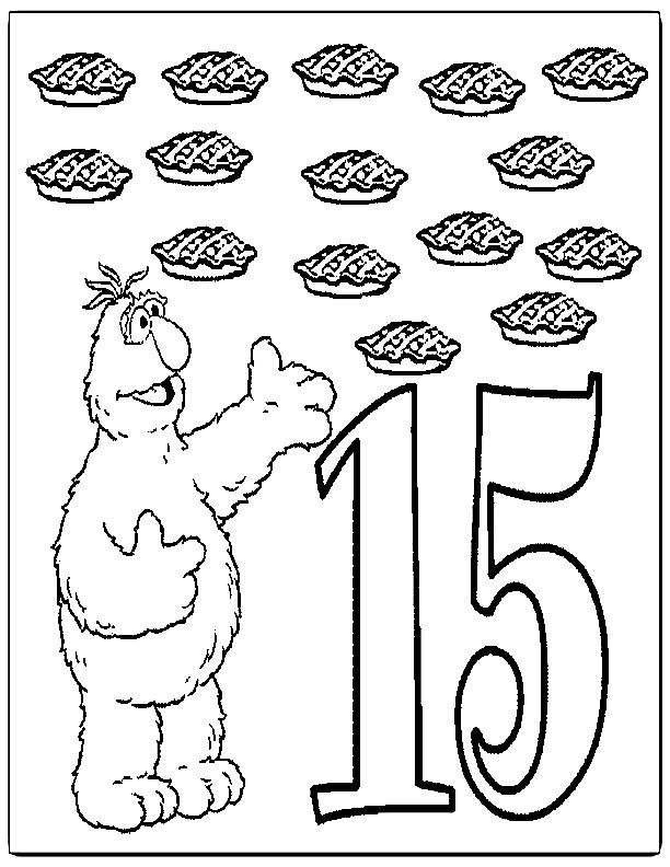 Number 15 Coloring Page 663120 Clipart Library