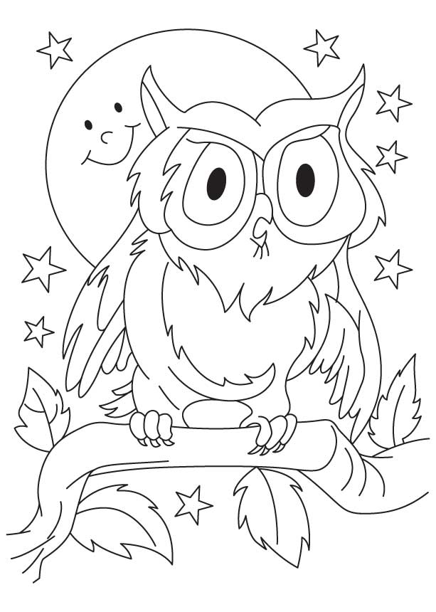 Great horned owl coloring page | Download Free Great horned owl