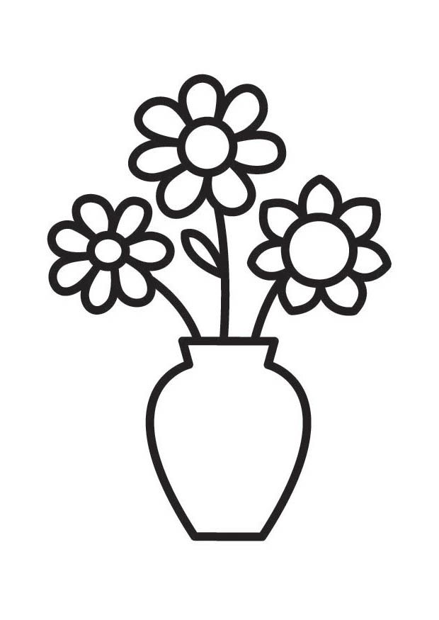  Cartoon Flower Coloring Pages 2