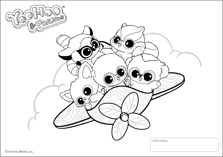 Fonkelnieuw Free Yoohoo And Friends Coloring Pages, Download Free Clip Art LU-58