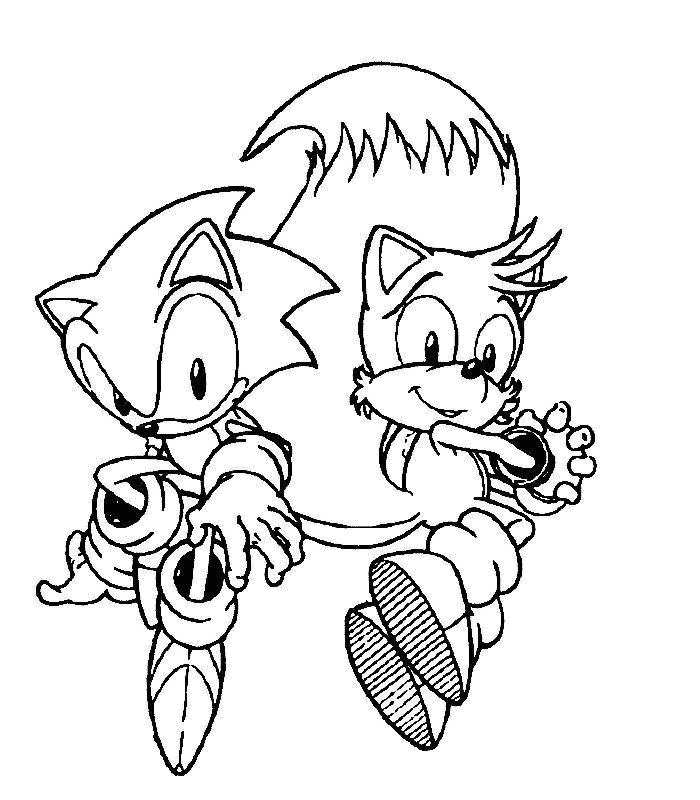 Sonic Miles Prower para colorir - Imprimir Desenhos