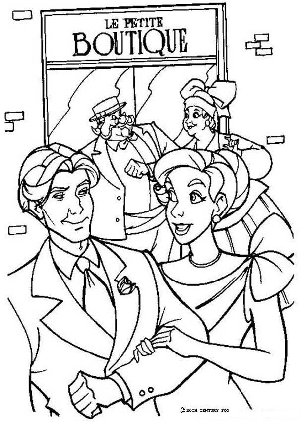 ANASTASIA coloring pages - Anastasia with friends
