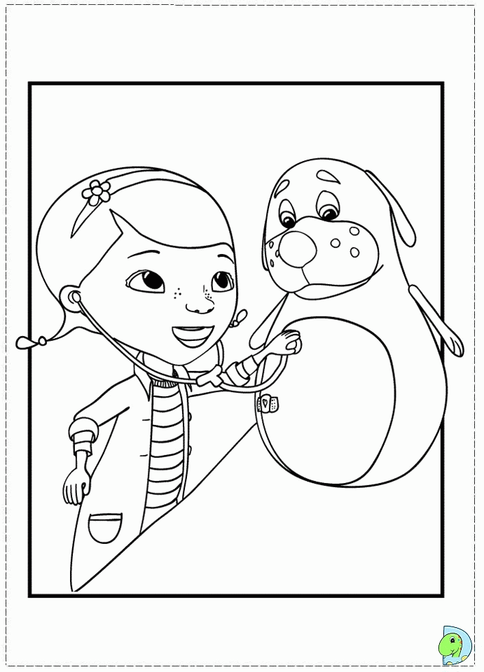 adventure doc Colouring Pages