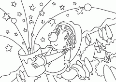 Twinkle Twinkle Little Star Coloring Page