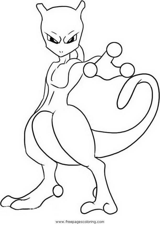 Mega Mewtwo Y Coloring Page - Download & Print Online Coloring