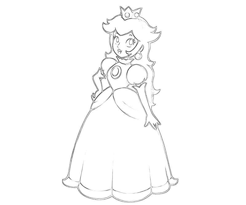 Free Princess Peach Coloring Pages, Download Free Princess Peach ...