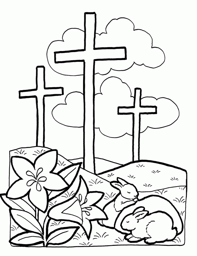 free religious easter printable coloring pages