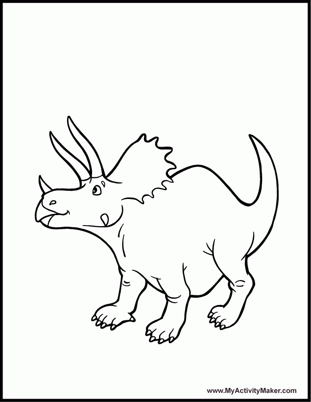 dinosaur coloring pages triceratops - Clip Art Library